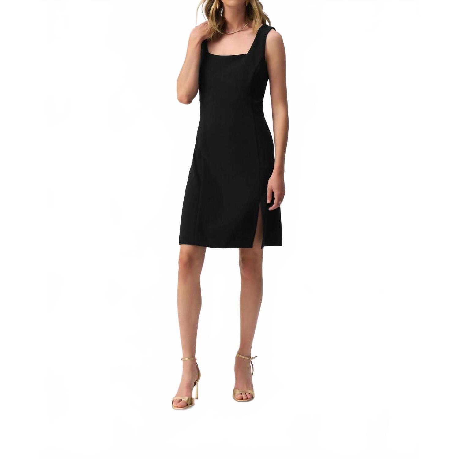 New Joseph Ribkoff Sheath Knee-Length Dress In Black
